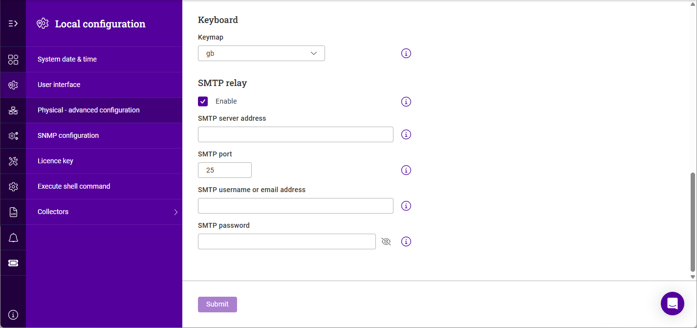 configure smtp relay