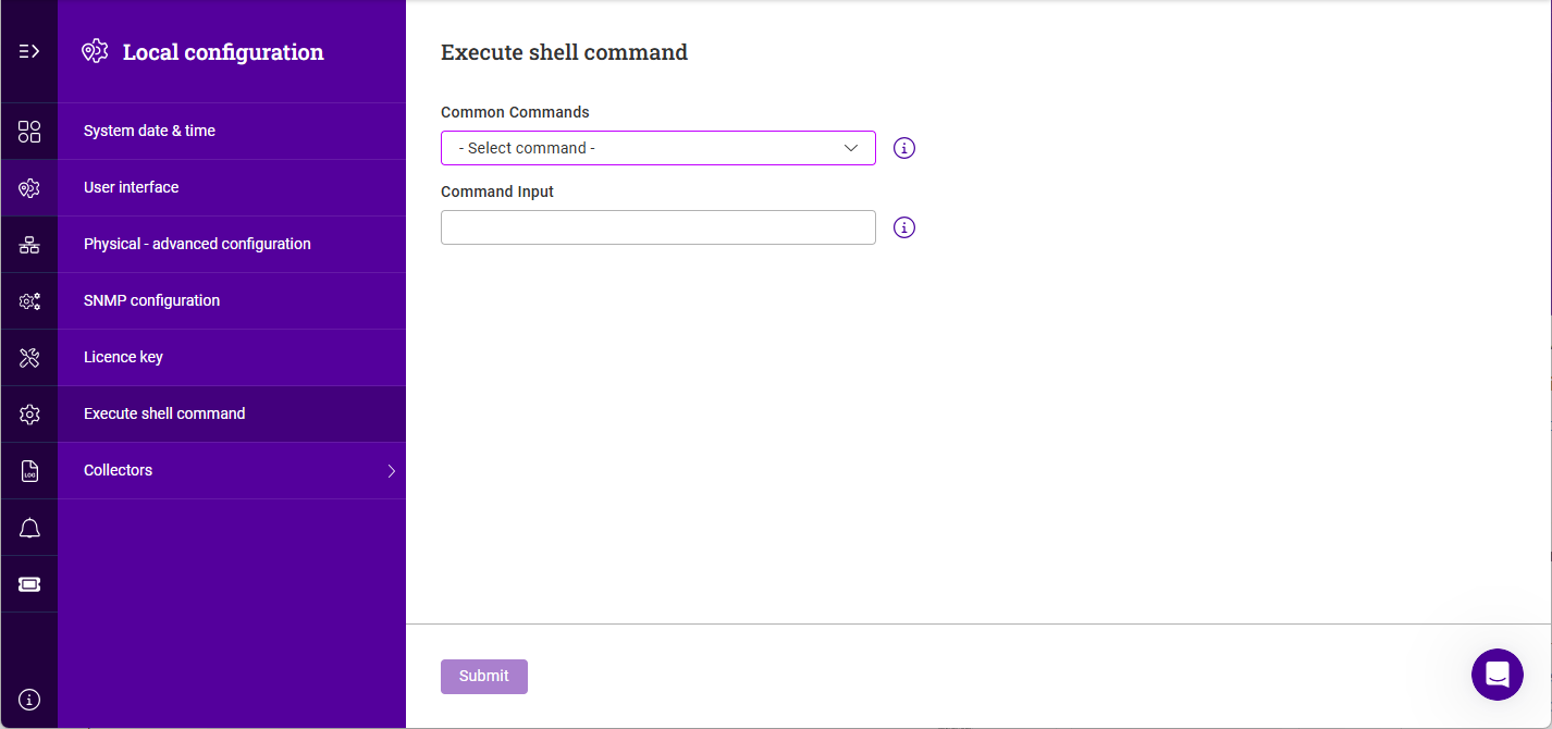 execute shell command