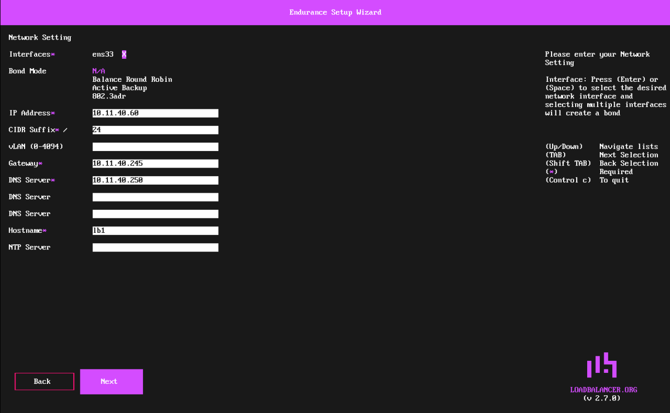 netwiz network settings