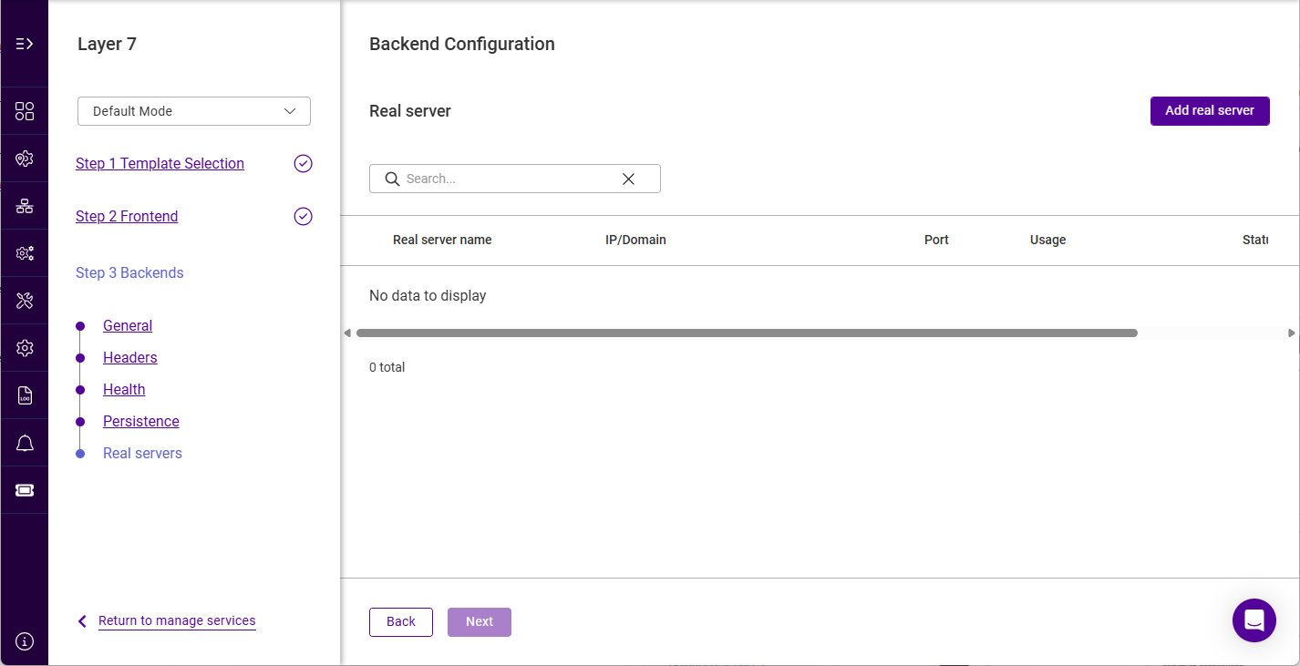 webui add service add real