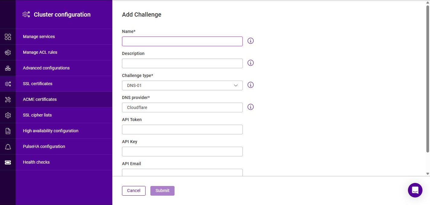 add acme challenge
