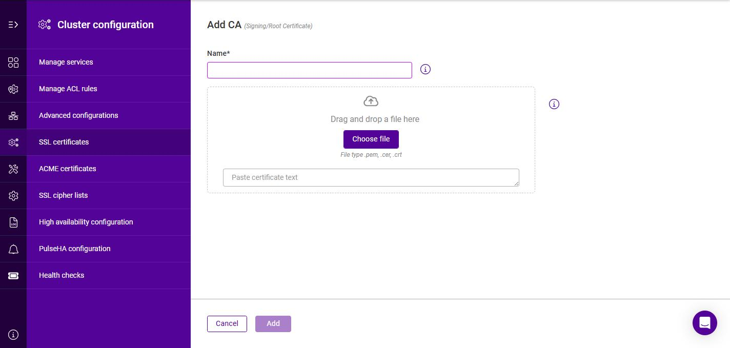 add ca
