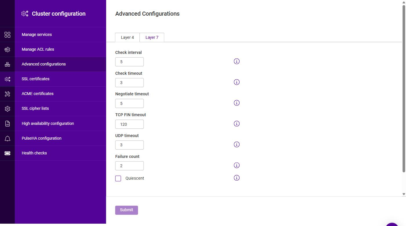 advanced config layer4