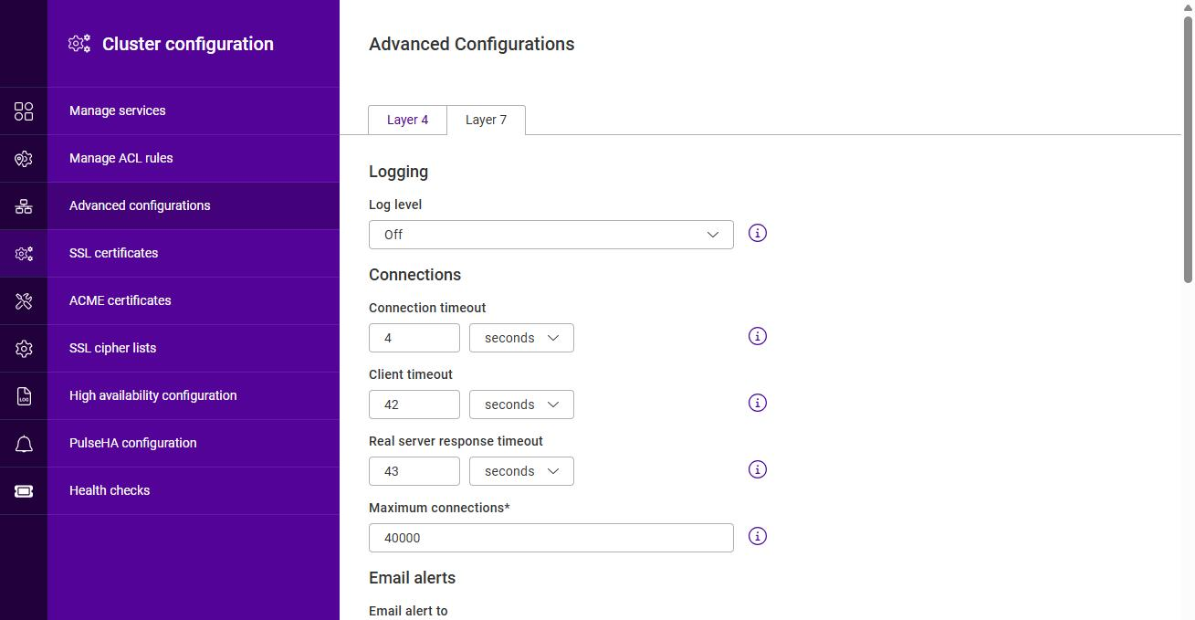 advanced config layer7