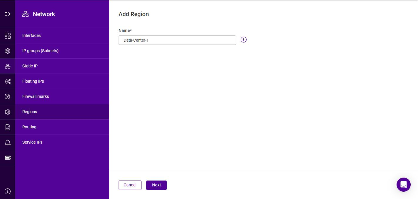 configure region