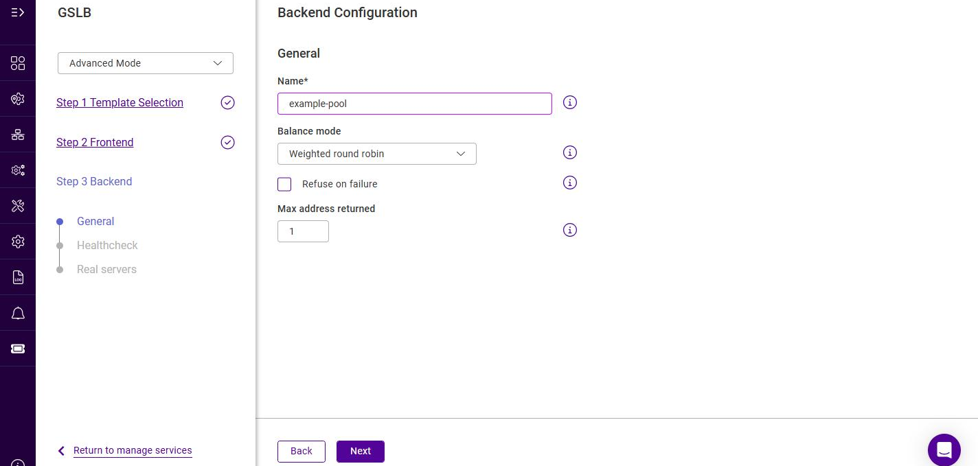 gslb backend general