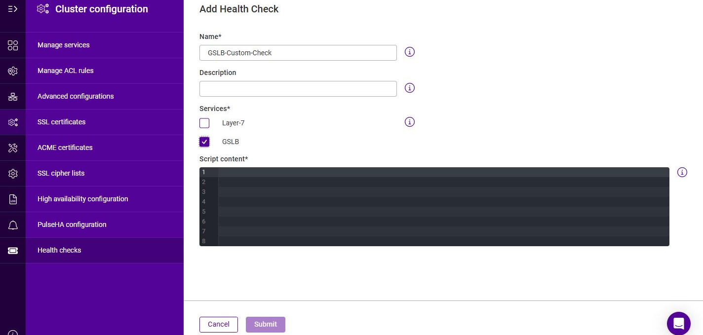 gslb healthcheck script