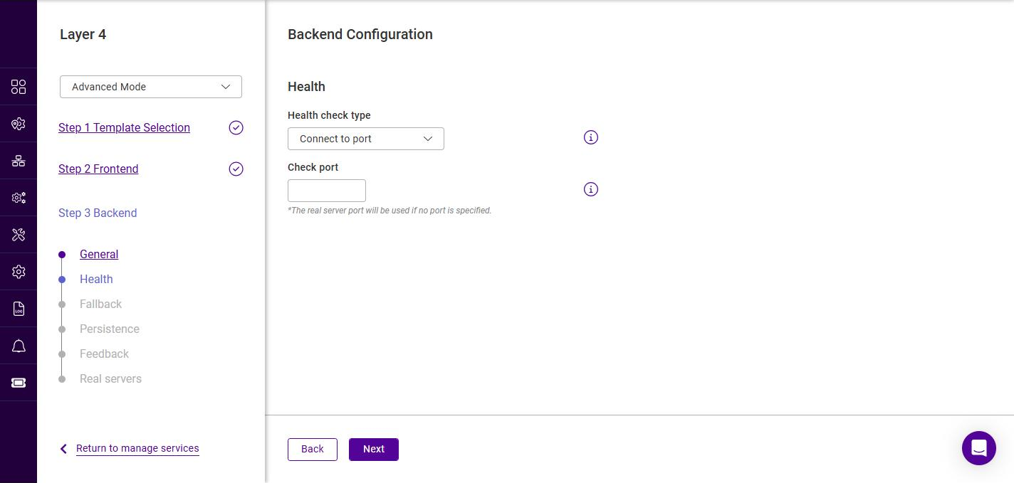 l4 backend health advanced