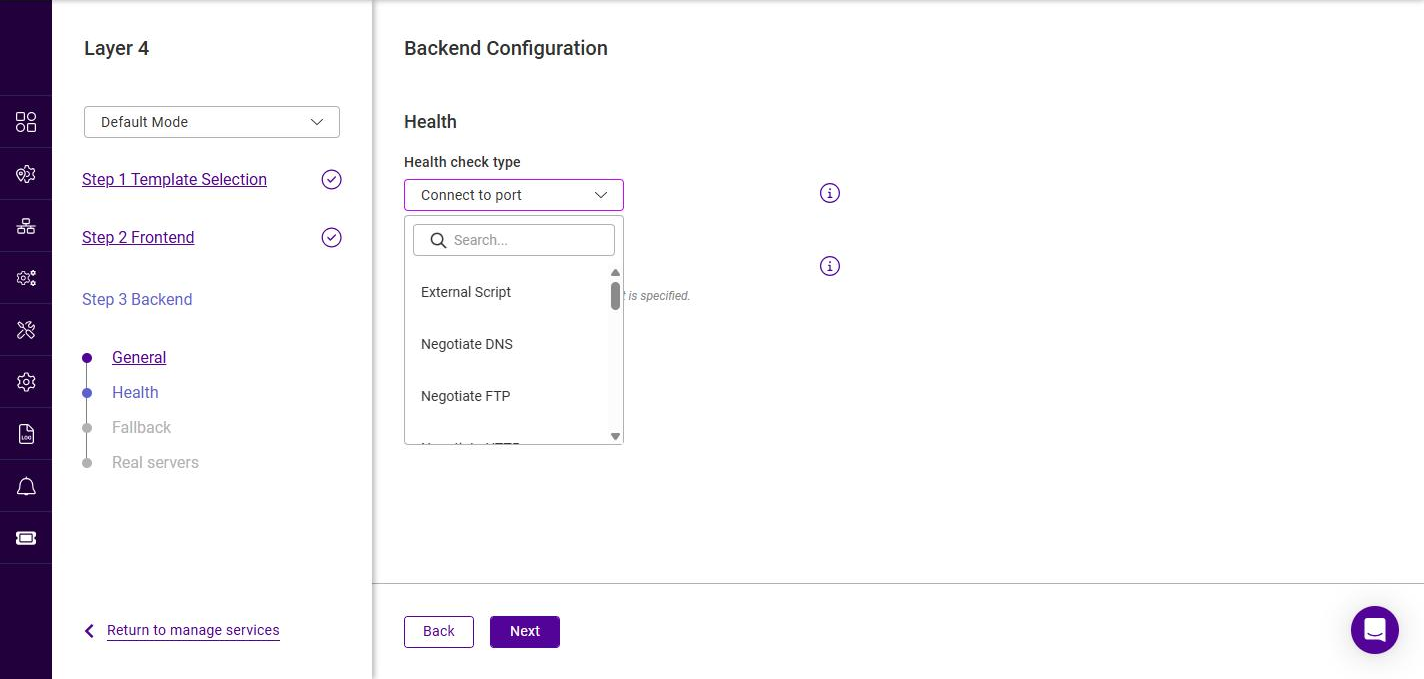 l4 backend health types