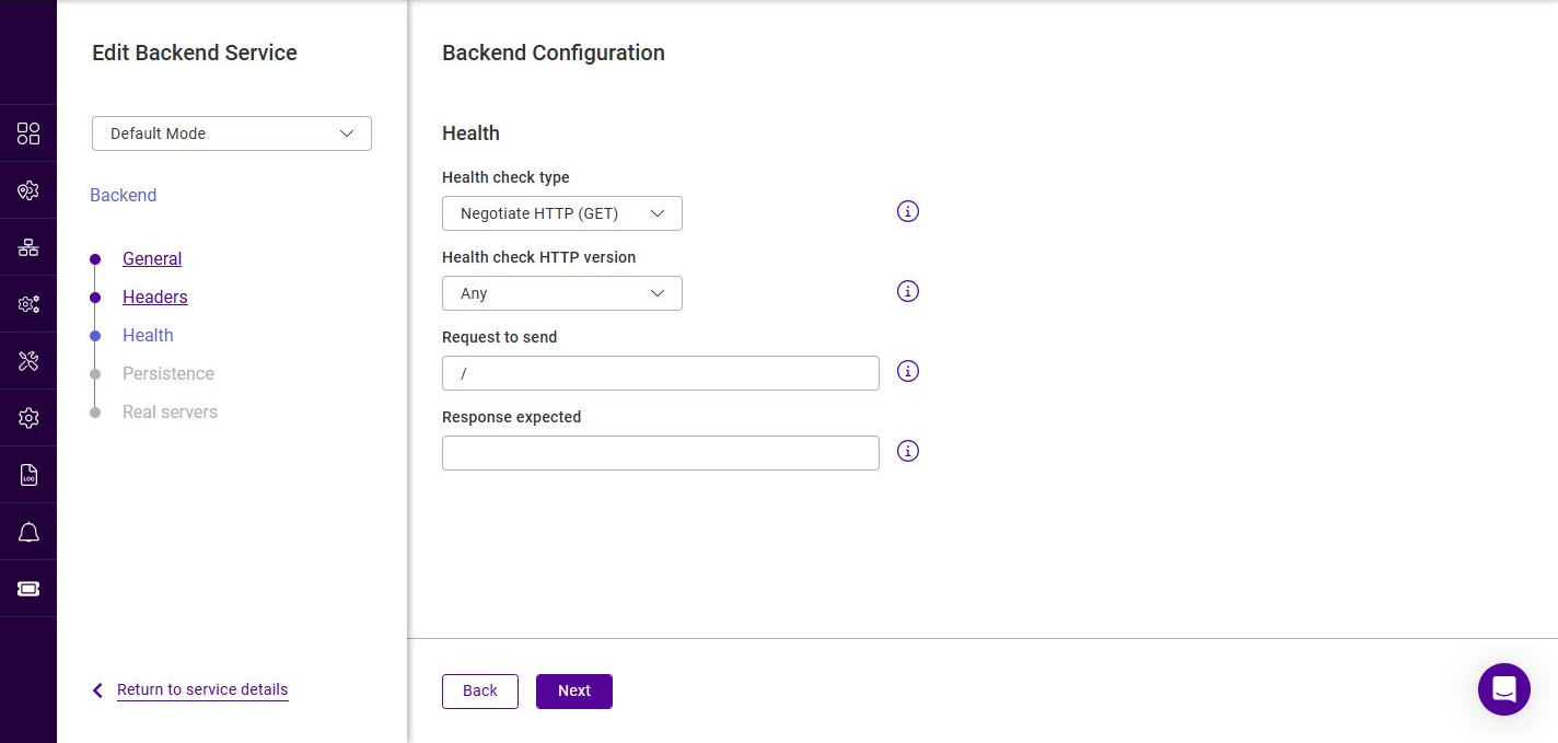 l7 backend health negotiate default