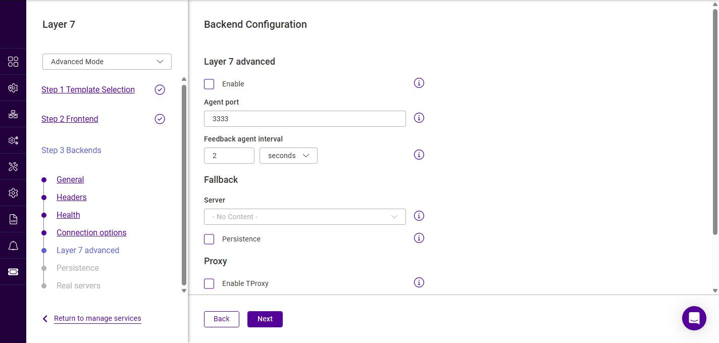 l7 backend layer7 advanced