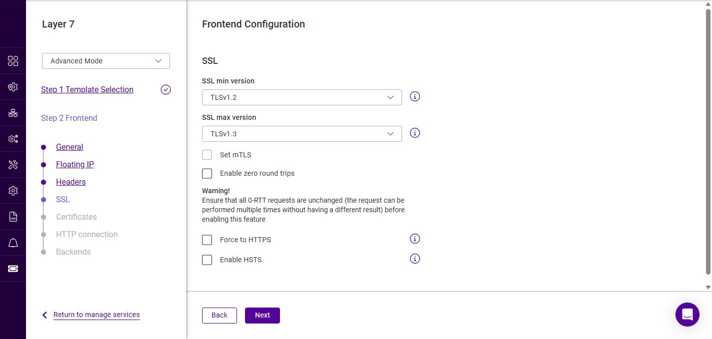 l7 frontend ssl
