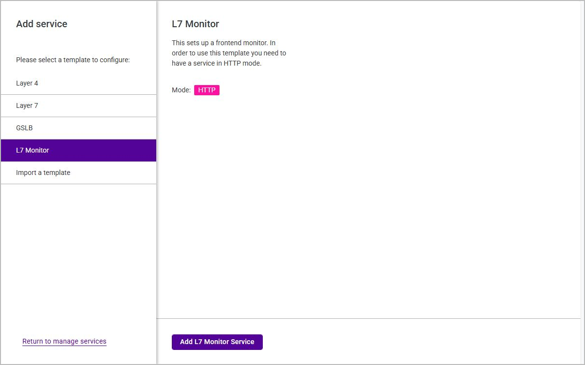 l7 monitor template select