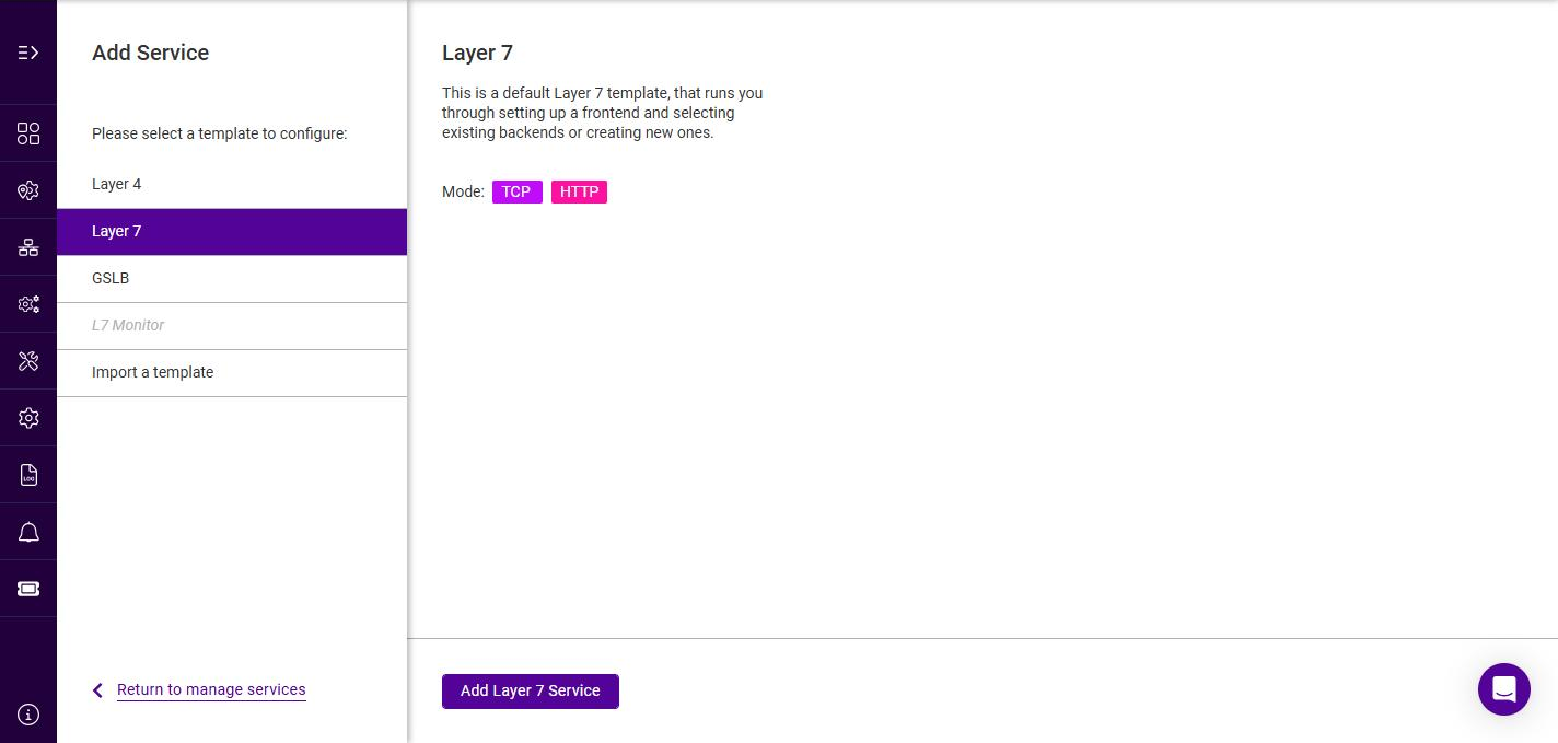 l7 template select