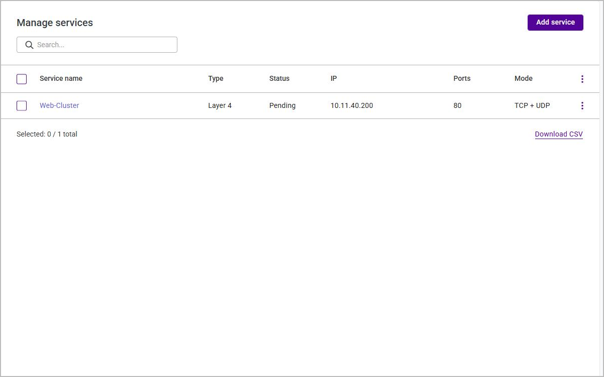 manage services