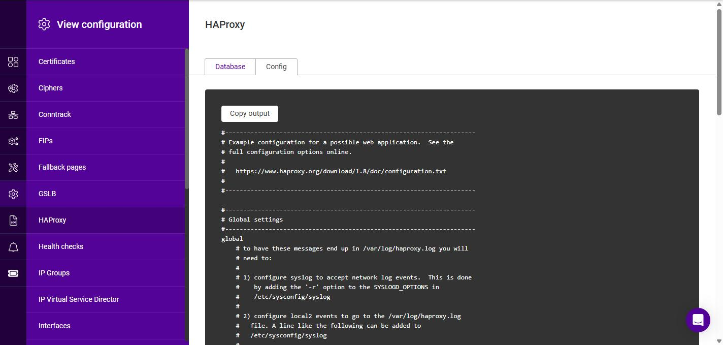 view configuration config