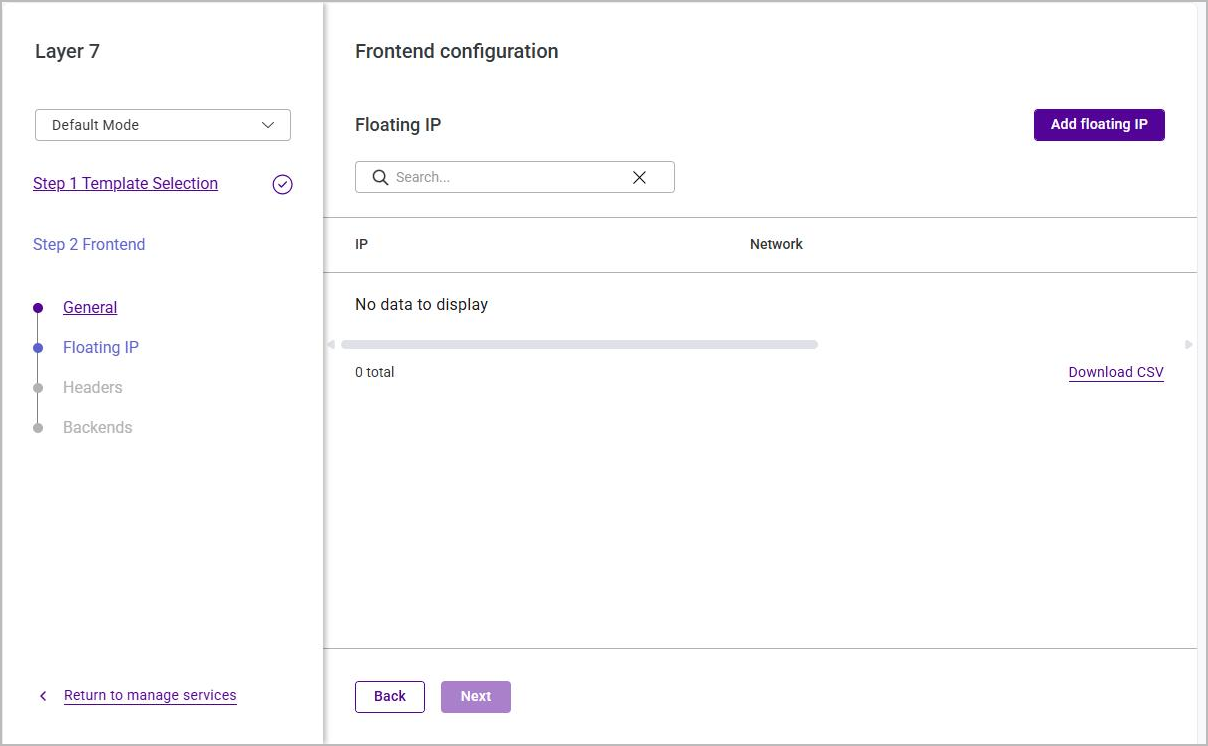webui add service add fip