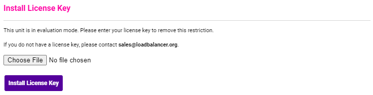 install licence key