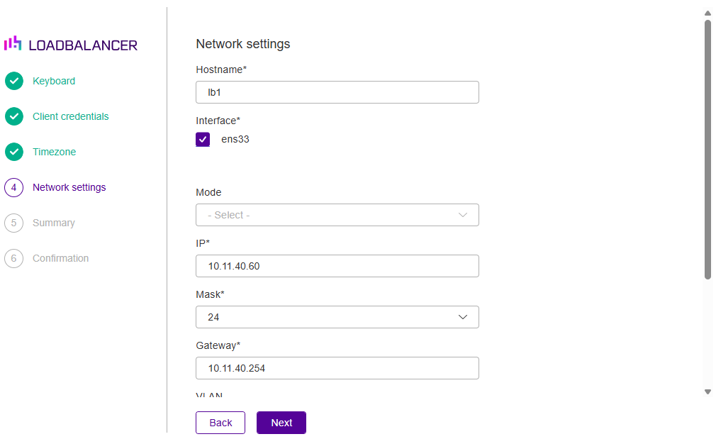 netwiz network settings web