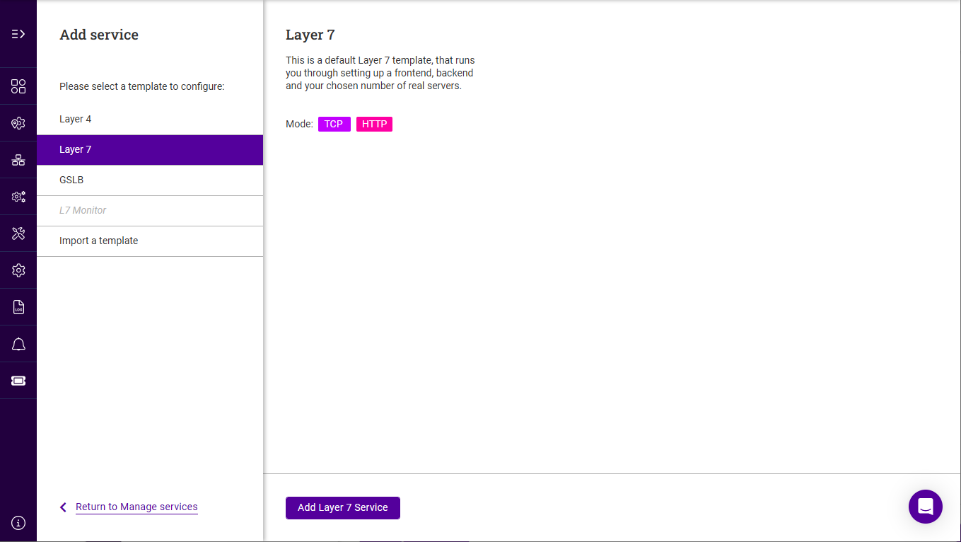 webui add service select template