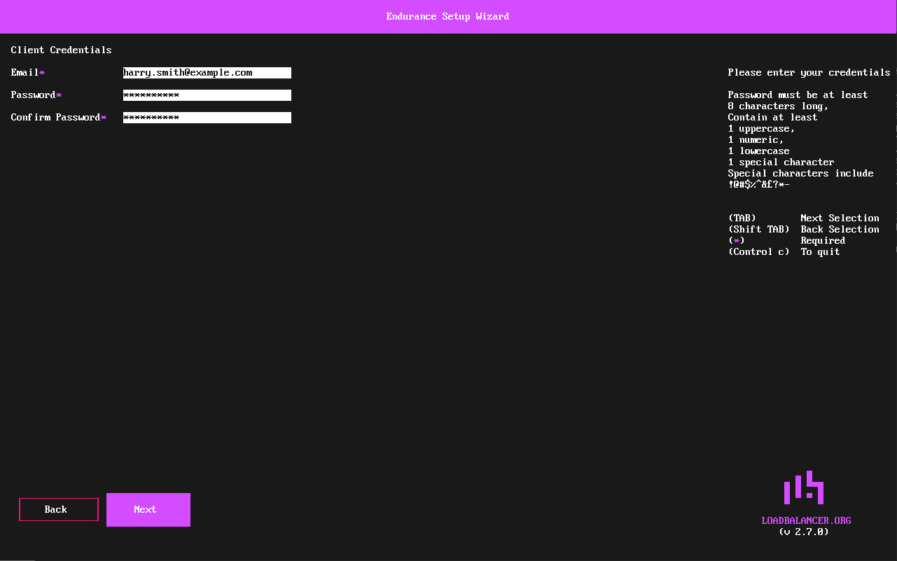 netwiz enter creds