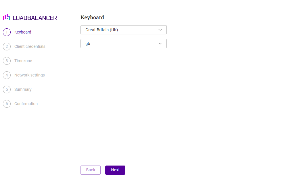 netwiz select keymap web