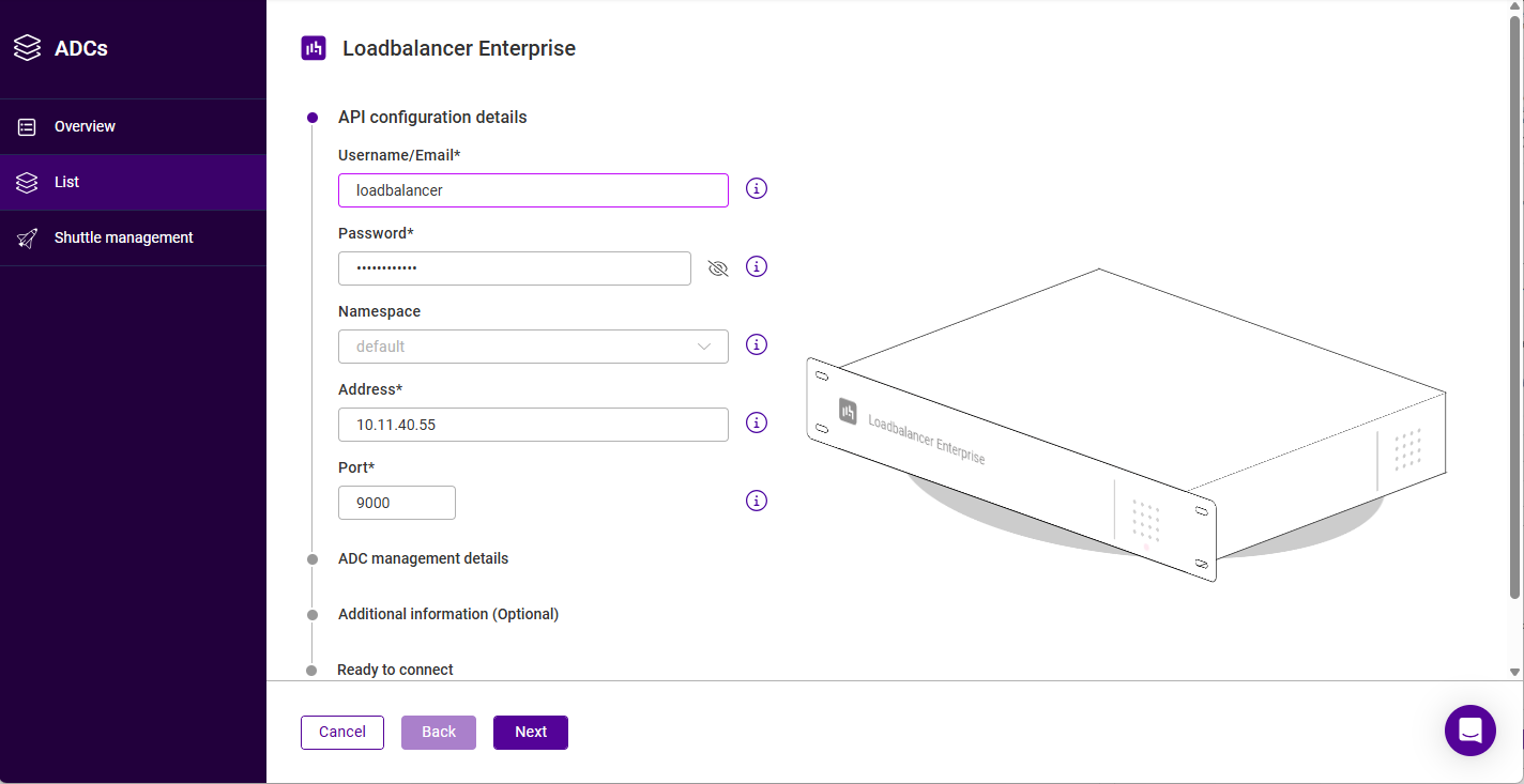 add adc from portal3 enterprise