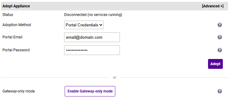 adopt email password